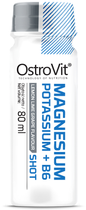 Zestaw suplementów diety OstroVit Magnesium Potassium + B6 Shot Lemon - Lime - Grape w płynie 20 x 80 ml (5903933905563) - obraz 2