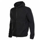 Куртка M-Tac Lite Microfleece Hoodie Black Розмір 2XL - зображення 1