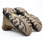 Кожаные летние ботинки OKSY TACTICAL Koyot 40 размер арт. 070112-setka - изображение 5