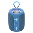 Портативная Bluetooth колонка TG658 8W с RGB подсветкой, аккумуляторная переносная колонка. Цвет: синий