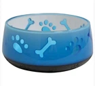 Миска CROCI Doggy, пластик, напівпрозора, прогумоване дно, блакитна, 0,3л, 10см C6020799