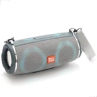 Портативная колонка TG 642 gray с RGB подсветкой и ремешком