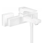 Cмеситель в ванную однорукояточный с коротким гусаком HANSGROHE METROPOL белый латунь 32540700