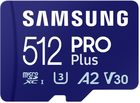 Карта пам'яті Samsung PRO Plus microSDXC UHS-I 512GB Class 10 + Reader 2023 (MB-MD512SB/WW) - зображення 1