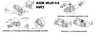 AGM Wolf-14 NW2 Монокуляр нічного бачення тепловізор AGM прилад нічного бачення для військових для виконання завдань та полювання об'єктив F25/f1.2 захист IP67 кріплення на голову/шолом з ЕОП Gen 2+ із білим люмінофором поле зору 42° Чорний - зображення 9