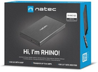 Зовнішня кишеня NATEC Rhino Go на диск SATA 2.5" HDD/SSD - USB 3.0 Black (NKZ-0941) - зображення 7