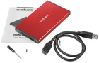 Зовнішня кишеня NATEC Rhino Go на диск SATA 2.5" HDD/SSD - USB 3.0 Red (NKZ-1279) - зображення 5