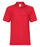 Поло Fruit of the Loom 65/35 Pocket polo L 40 Червоний (063308040L)