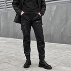 Женская Форма "Pobedov" Куртка на микрофлисе + Брюки - Карго / Демисезонный Костюм черный размер S - изображение 8