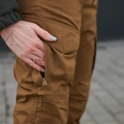 Жіночі штани з манжетами Military ріп-стоп койот розмір 2XS - зображення 6