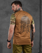 Тактична чоловіча футболка з принтом 3XL койот+мультикам (87631) - зображення 3
