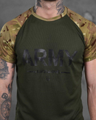 Армейская мужская футболка ARMY M олива+мультикам (87168) - изображение 3