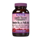 Вітаміни Bluebonnet Nutrition Вітамін В12 і Фолієва кислота Earth Sweet Chewables Смак Малини 180 жувальних таблеток