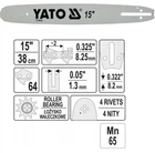 Шина Для Мотопилы 38 см Для Режущей Цепи 0.325"; 64Z YATO (YT-84933)