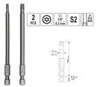 Набір Біт 2 шт TORX SECURITY (T20 та T30) L=100 мм YATO (YT-0492)