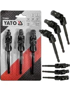 Карданные Удлинители Для Головок 1/4", 3/8", 1/2" L=125 мм Набор 3 шт YATO (YT-04641)