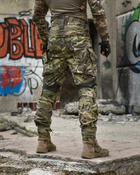 Військові літні штани зі знімними наколінниками Мультикам 2XL - зображення 9