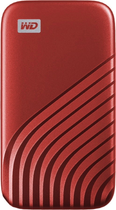 SSD диск Western Digital My Passport 500GB USB 3.2 Type-C Red (WDBAGF5000ARD-WESN) External