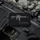 Нашивка M-Tac AR-15 .223/5,56 Laser Cut Black/Grey - изображение 3