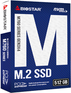 SSD диск Biostar M760 512GB M.2 PCIe Gen3x4 3D TLC NAND (M760-512GB) - зображення 2