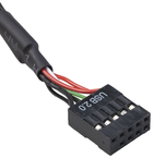 USB хаб Akasa USB 3.1 Gen 1 internal adapter cable USB 2.0 Type-A Black (AK-CBUB53-40BK) - зображення 4