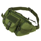 Сумка поясна тактична / Чоловіча сумка / Армійська сумка. Колір зелений - зображення 4