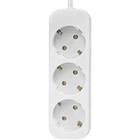 Мережевий фільтр подовжувач Power filtr 1.8м Defender E318 3 розетки із заземленням White (992210)