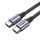Кабель UGREEN US261 USB 2.0 Type-C MM 2м 18W нікельована алюмінієва обплетення Black (50152)