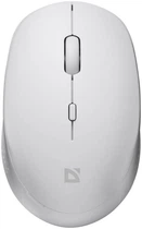 Беспроводная бесшумная мышка Defender Auris MB-027 USB 3 кН 1600 dpi White (52028)