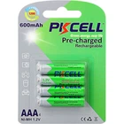 Аккумулятор PKCELL AAA600-4B RTU AAA 600mAh 1.2V Ni-MH RTU rechargeable battery 4 шт