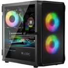 Корпус для компьютера LogicConcept PORTOS MESH+GLASS ARGB fans 3x120mm без БП mATX Black (AM-PORTOS-10-0000000-0002)