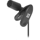 Микрофон петличный нагрудный Defender MIC-109 jack 3.5 мм Black (64109)