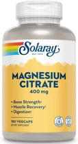 Цитрат магния, Solaray, Magnesium Citrate, 400 мг, 180 капсул