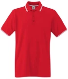Поло Fruit of the Loom Premium tipped polo S RW Красный / Белый (0630320RWS)
