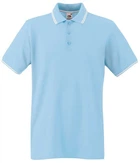 Футболка поло мужская Fruit of the Loom Premium tipped polo S Голубой (0630320RSS)