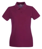 Футболка поло женская Fruit of the Loom Premium polo lady-fit XL Бордовый (063030041XL)