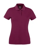 Футболка поло женская Fruit of the Loom 65/35 Polo lady-fit S Бордовый (063212041S)
