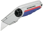 Нож строительный Workpro Pro Plus трапециевидный алюминиевый с усиленной фиксацией (WP213013)