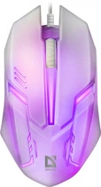 Дротова ігрова мишка Defender Cyber ​​MB-560L 1200 dpi RGB White (52561)