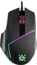 Игровая проводная мышка Defender Warfame GM-880L 12800dpi 8кн RGB Black (52880)