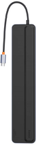 Hub USB-C 12w1 Baseus EliteJoy Gen2 series 2 x HDMI + 3 x USB 3.0+ PD + DP + SD/TF + RJ45 + Type-C + 3.5 mm Dark Gray (WKSX030213) - obraz 3