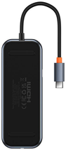 Адаптер Хаб USB-C 4в1 Baseus 4 x USB 3.0 Dark Gray (WKJZ010513) - зображення 3