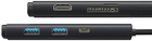 Hub USB Type-C Baseus OS Lite 6-Port HDMI + USB 3.0 x 2 + PD + SD/TF Black (WKQX080301) - obraz 4