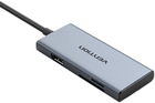 Хаб USB-C Vention HDMI 3 x USB 3.0 + SD + TF 0.15 m Gray (6922794767003) - зображення 2