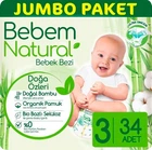 Подгузники Bebem Natural 3 midi (4-9 кг) 34 шт (8690536806010)