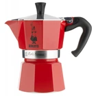 Гейзерная кофеварка Bialetti Moka Express 3 чашки 130 мл Красная
