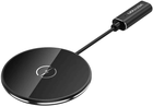 Bezprzewodowa ładowarka Vention 15W USB-C Cable 1 m Black (6922794761612) - obraz 1