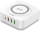 Bezprzewodowa ładowarka LDNIO 3x USB + USB-C, 32W White (AW004 EU) - obraz 1