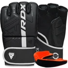 Перчатки для ММА RDX F6 KARA Matte капа в комплекте Black