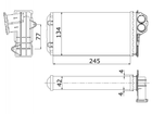 Радиатор печки STARLINE PE6199 Peugeot 206; Citroen Xsara 6448G3